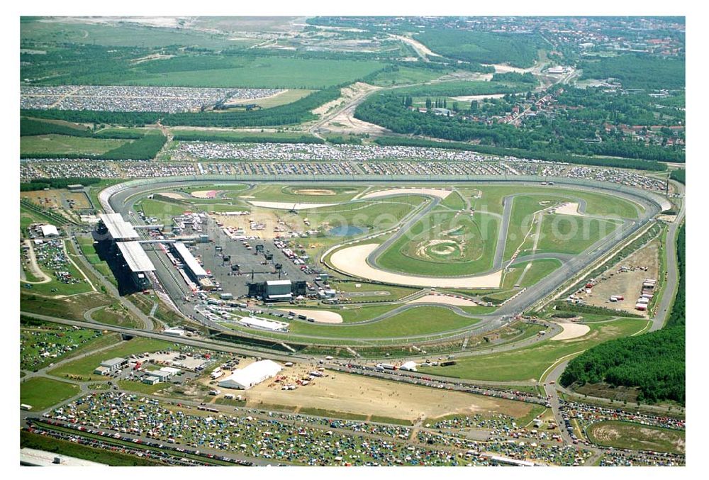 Aerial image Klettwitz / Lausitzring - Abschiedkonzert 2005 der Böse Onkelz am Lausitzring. Das Festival ging über 2 Tage (17.+18.06.2005)