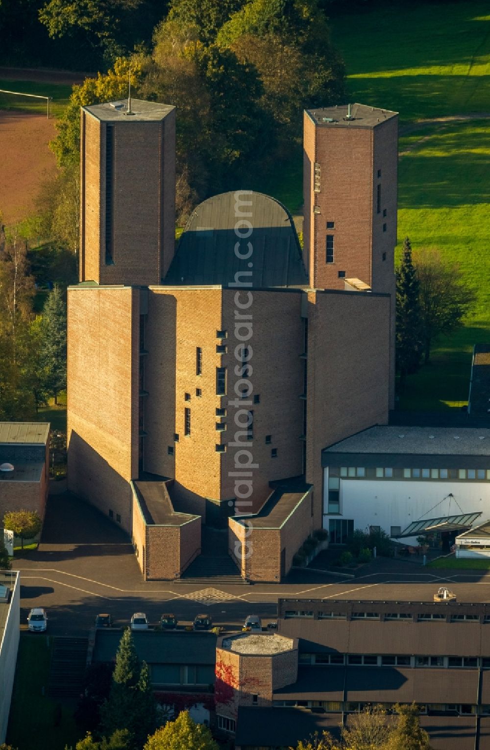 Aerial image Meschede - Abbey Königsmünster, a Benedictine abbey in Meschede in North Rhine-Westphalia