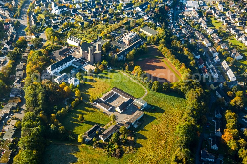 Aerial photograph Meschede - Abtei Koenigsmuenster in Meschede in North Rhine-Westphalia