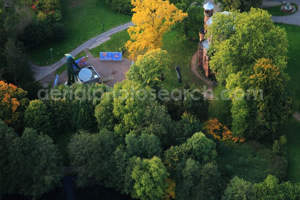 Aerial photograph Mettlach - Abbey Garden, Villeroy & Boch in Mettlach in Saarland