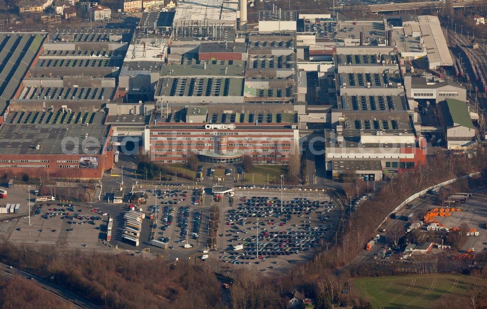 Bochum from above - View of the Adam Opel AG Werk Bochum I in the state North Rhine-Westphalia