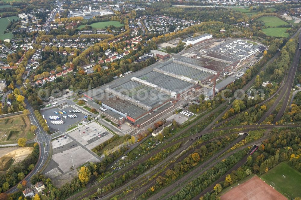 Aerial image Bochum - View of the Adam Opel AG Werk Bochum 2 and 3 in the state North Rhine-Westphalia