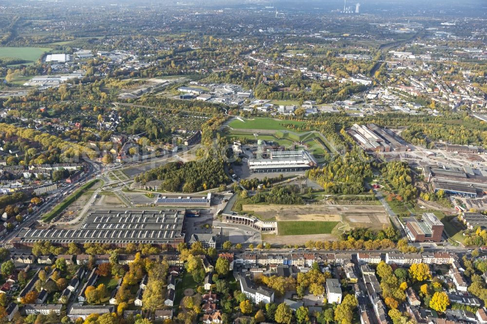 Bochum from the bird's eye view: View of the Adam Opel AG Werk Bochum 2 and 3 in the state North Rhine-Westphalia