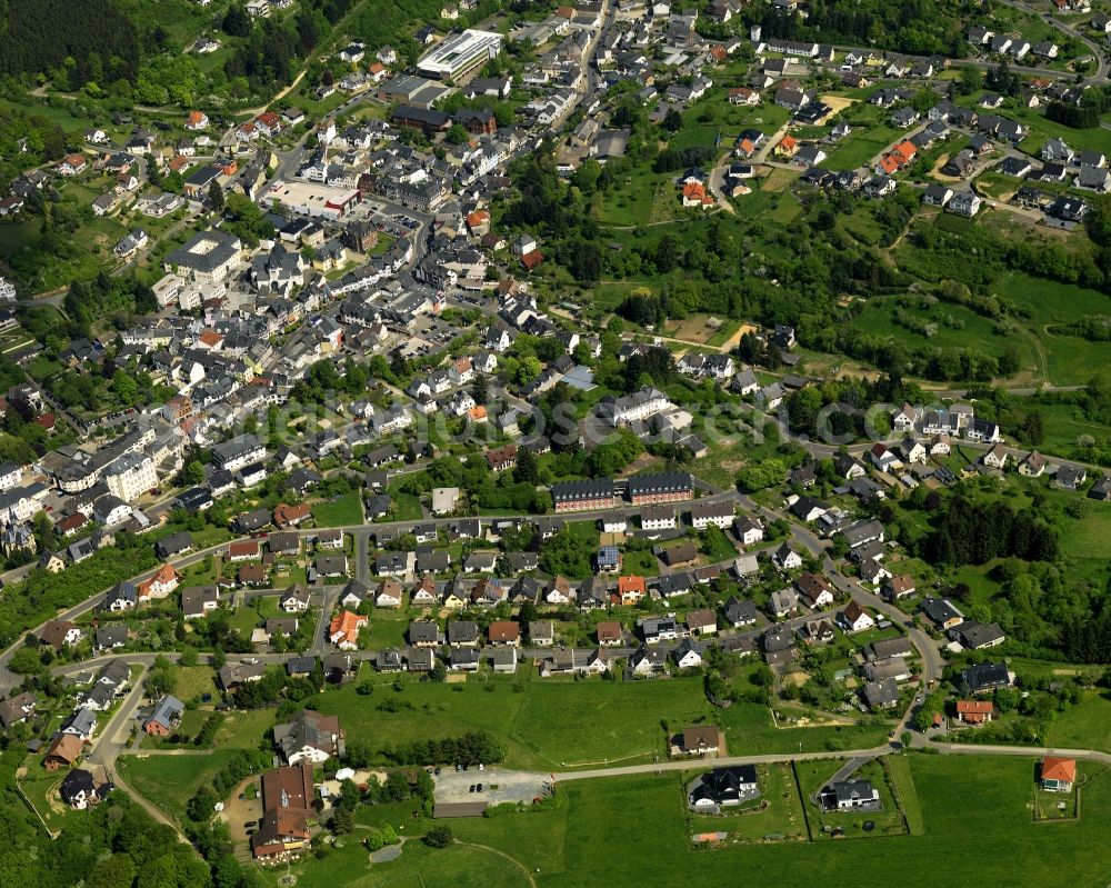 Adenau from above - Adenau in Rhineland-Palatinate