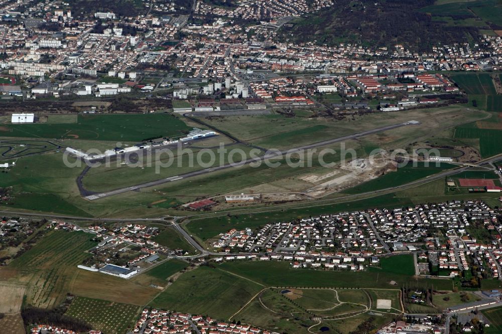 Aerial image Nancy - Aerodrome Aerodrome Nancy-Essey in the French city of Nancy in Lorraine in France