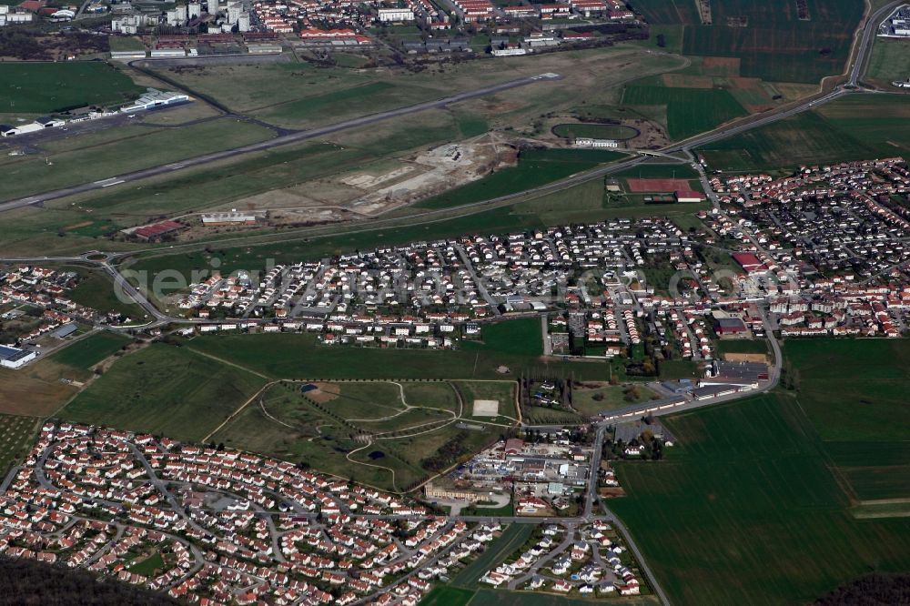 Aerial photograph Nancy - Aerodrome Aerodrome Nancy-Essey in the French city of Nancy in Lorraine in France