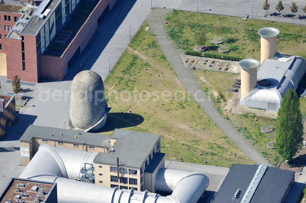 Aerial image Berlin - View of the Aerodynamic Park is located in the northwest quarter of the University of the Humboldt University on campus Berlin-Adlershof