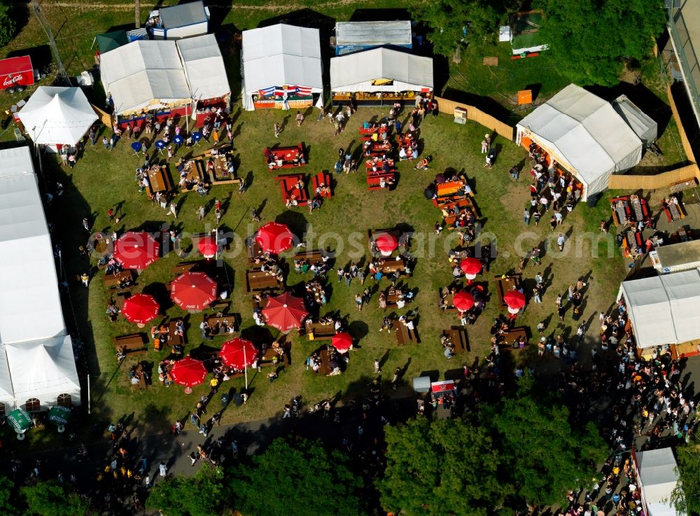 Würzburg from above - The Africa Festival in Würzburg in Bavaria in 2007