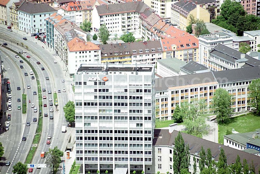 München/ Bayern from the bird's eye view: AGFA Gevaert AG Tegernseer Landstr. 161, 81539 München Tel: 089/ 3878333