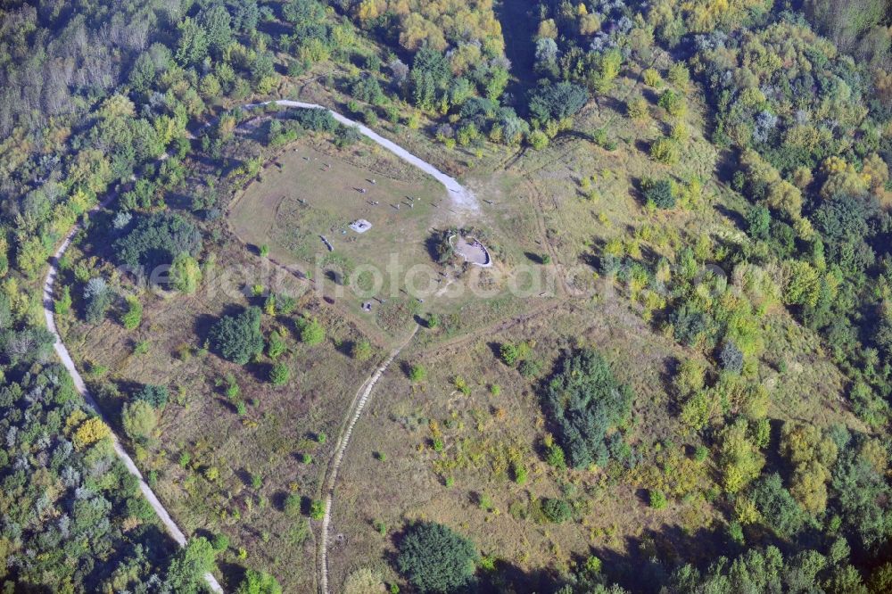 Aerial image Berlin - Ahrensfelder mountains in the borough Marzahn-Hellersdorf of Berlin