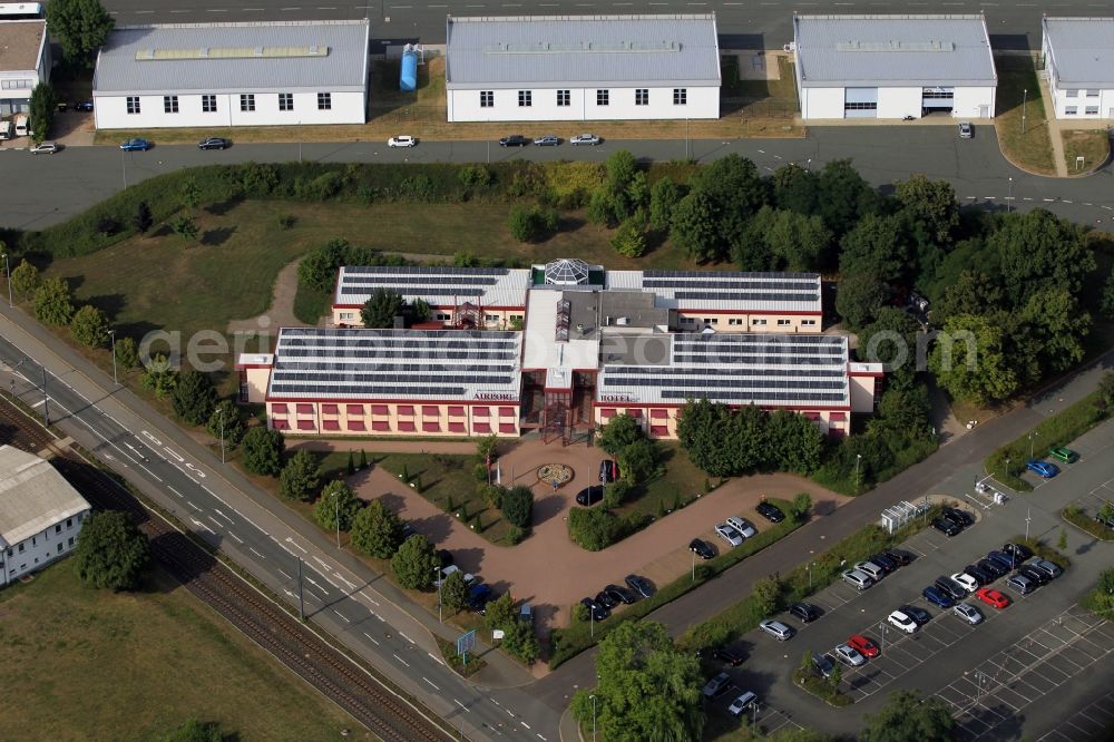 Erfurt from above - Airport - Hotel in Erfurt in Thuringia