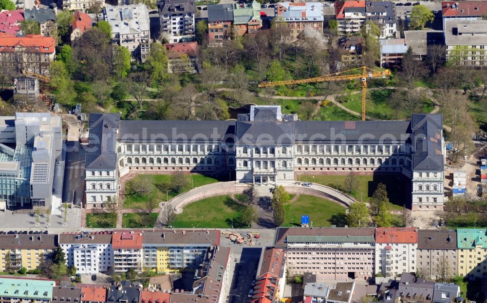 Aerial photograph München - View of the Academy of Fine Arts in Munich in the state Bavaria