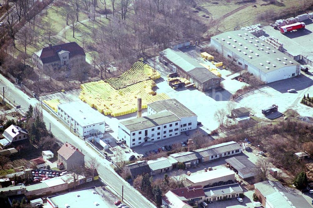 Berlin-Mahlsdorf from above - ALBA-Recycling-Center an der B1 in Mahlsdorf