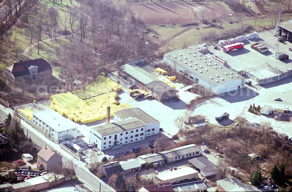 Berlin-Mahlsdorf from above - ALBA-Recycling-Center an der B1 in Mahlsdorf