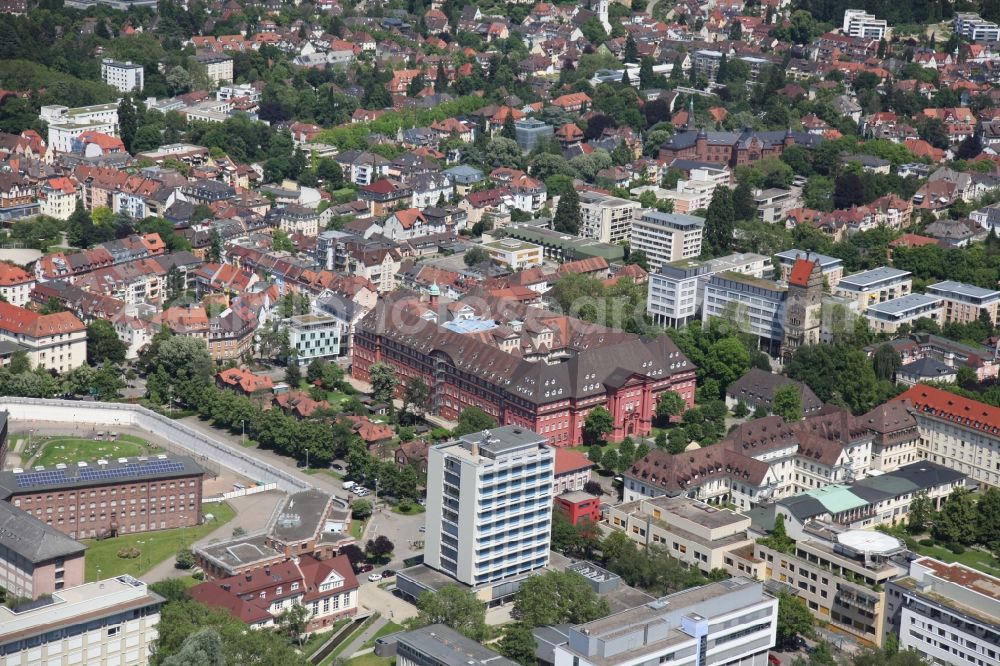 Freiburg im Breisgau from above - Local view of Freiburg im Breisgau in the state of Baden-Württemberg