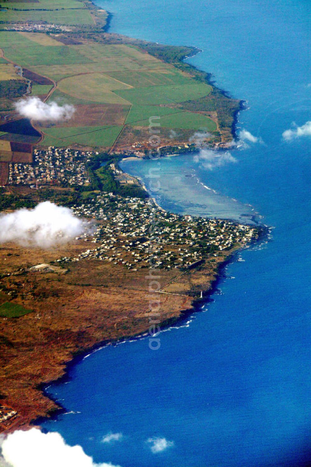 Aerial photograph Mauritius - Blick auf die Stadt Albion in Mauritius. View to the city of Albion in Mauritius.