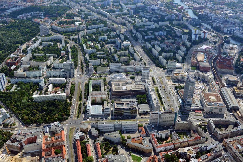 Berlin OT Mitte from above - View of the Alexanderplatz in the district of Mitte in Berlin