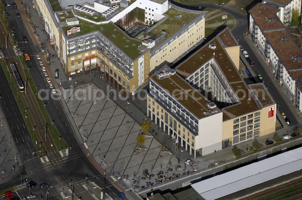 Berlin from above - Campus building of the University of Applied Sciences Alice Salomon Hochschule Berlin on Alice-Salomon-Platz in the district Hellersdorf in Berlin, Germany