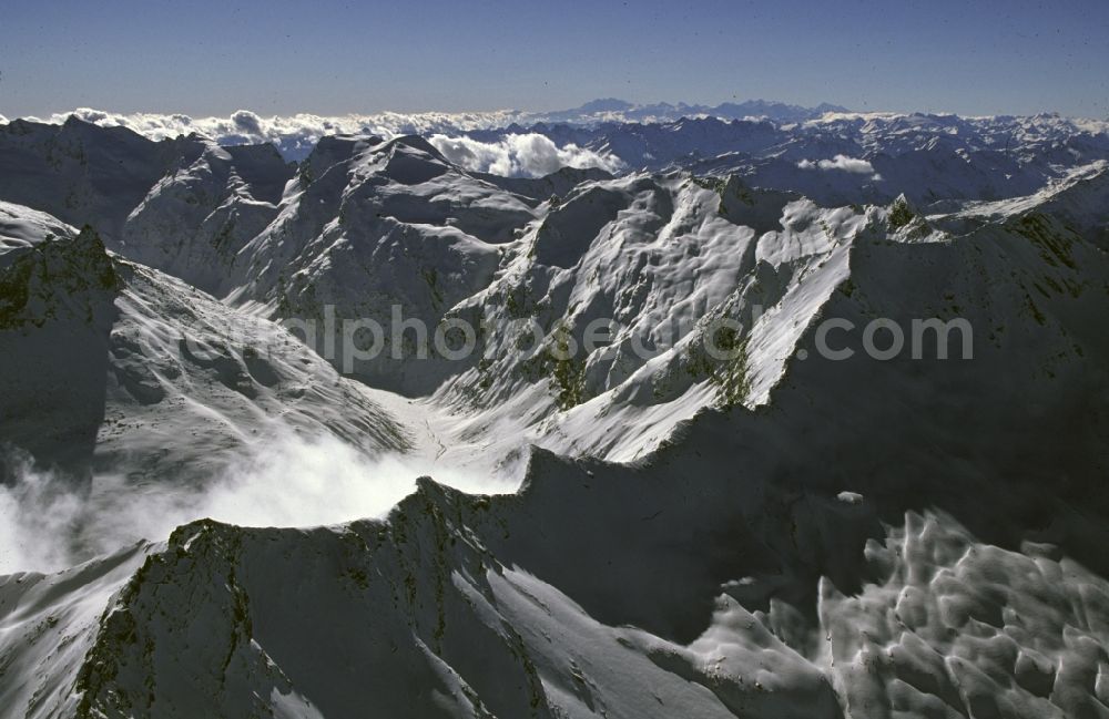 Aerial photograph Schönau am Königssee - View of the Alps near Schoenau am Koenigssee in the state Bavaria