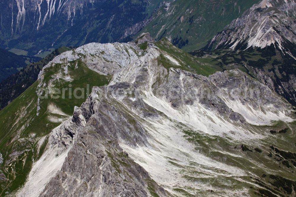 Zell am See from the bird's eye view: View of the Alps near Zell am See in the state Salzburg in Austria