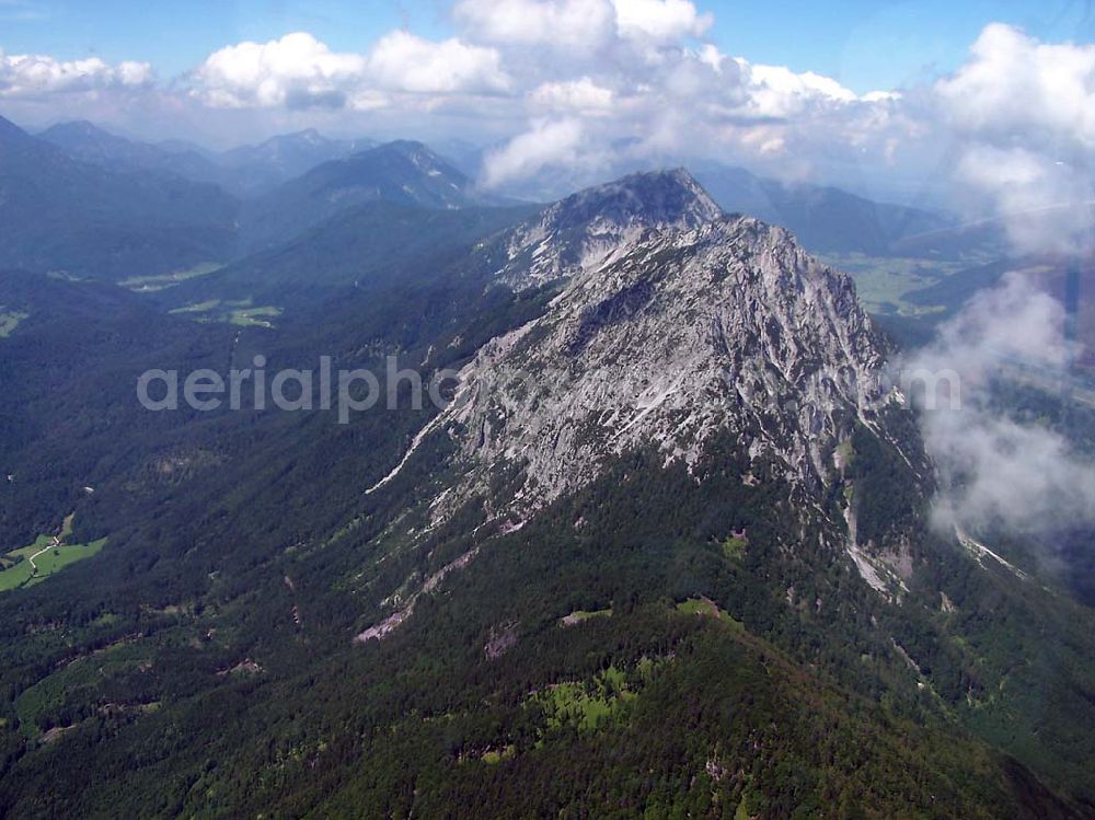 Berchtesgaden from the bird's eye view: Blick auf das Alpenland um Berchtesgaden in Bayern