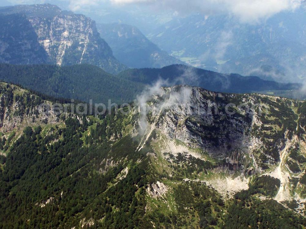 Berchtesgaden from the bird's eye view: Blick auf das Alpenland um Berchtesgaden in Bayern