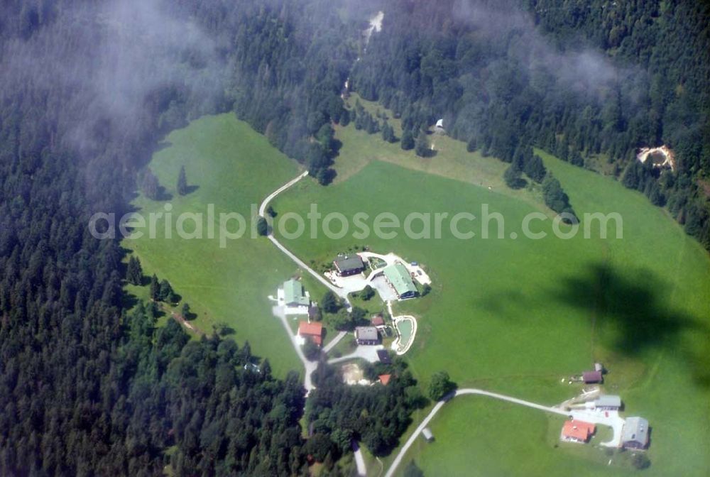 Aerial photograph Berchtesgaden - Blick auf das Alpenland um Berchtesgaden in Bayern