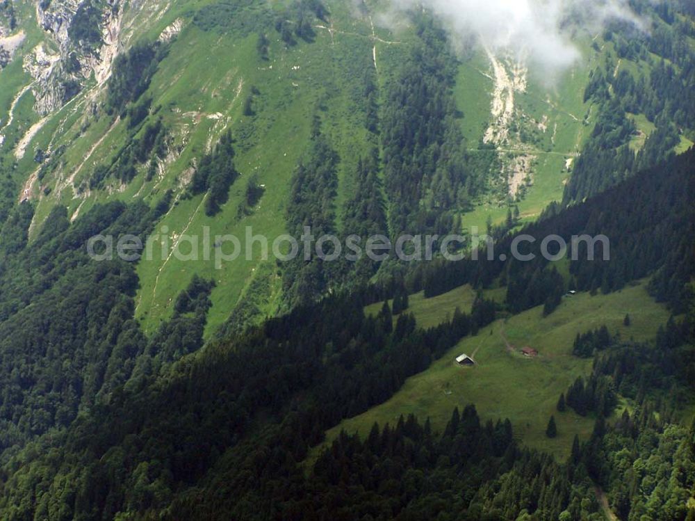 Aerial photograph Berchtesgaden - Blick auf das Alpenland um Berchtesgaden in Bayern