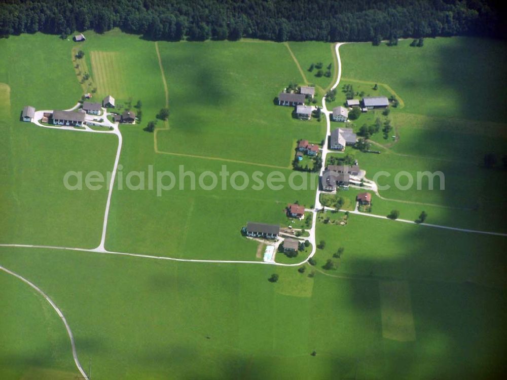 Berchtesgaden from above - Blick auf das Alpenland um Berchtesgaden in Bayern