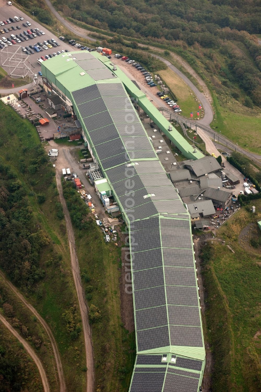 Aerial image Bottrop - View of the alpincenter Bottrop in the state North Rhine-Westphalia