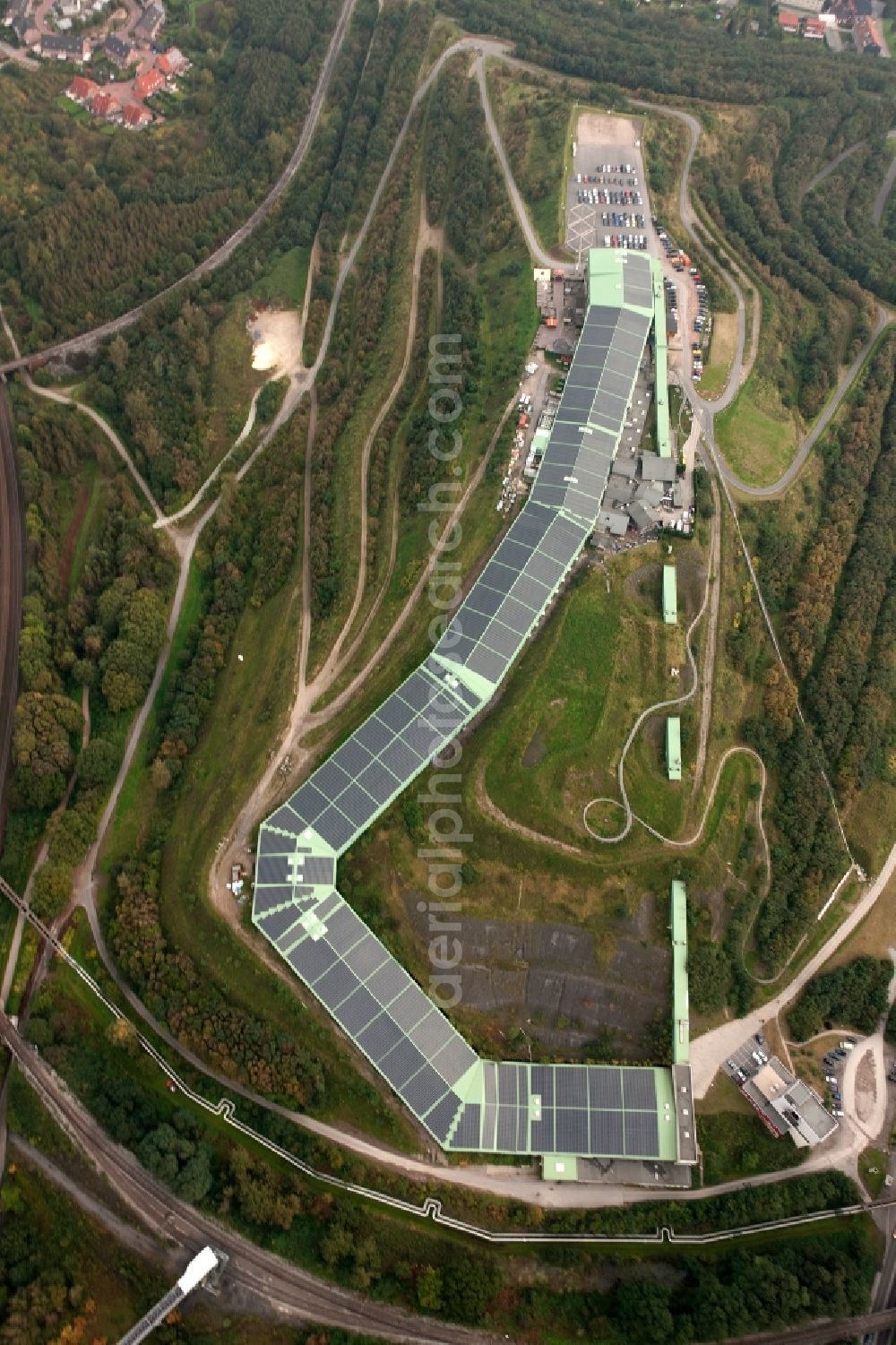 Bottrop from above - View of the alpincenter Bottrop in the state North Rhine-Westphalia