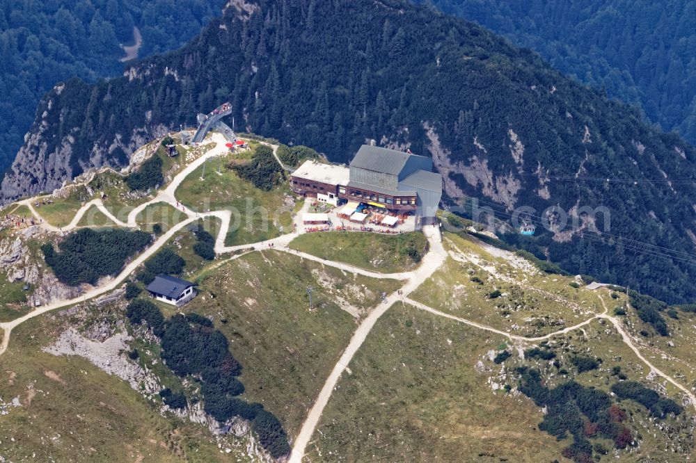 Grainau from above - AlpspiX viewing platform in Grainau in the state Bavaria, Germany