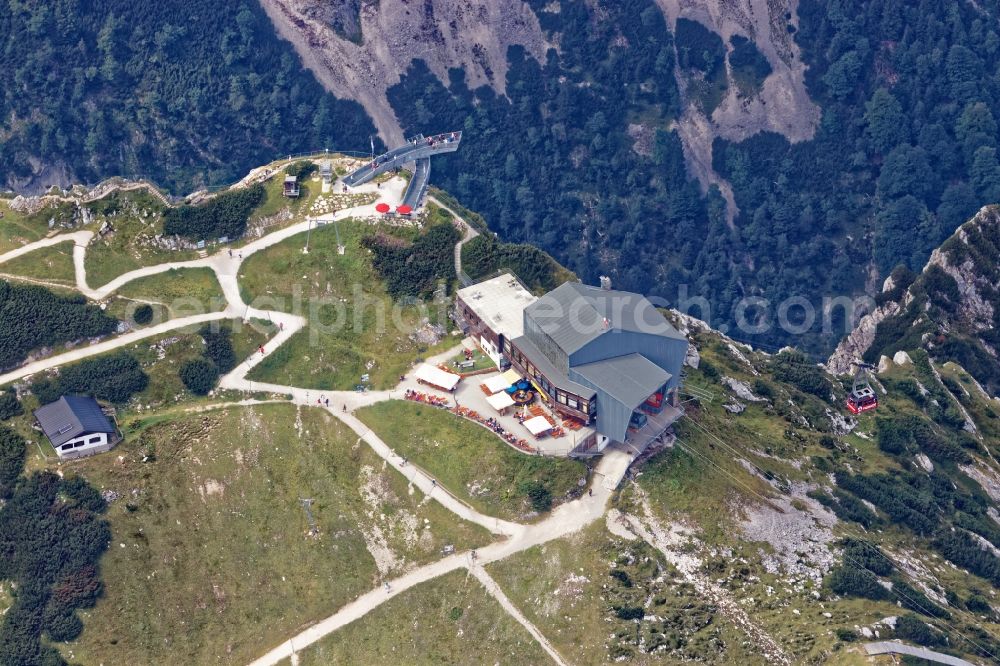 Grainau from the bird's eye view: AlpspiX viewing platform in Grainau in the state Bavaria, Germany