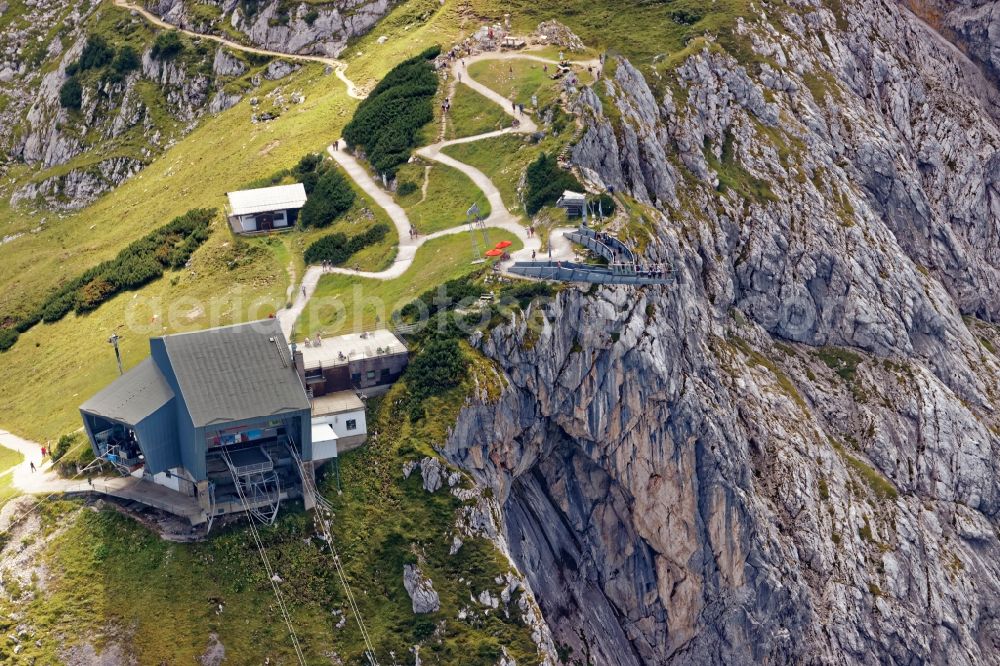 Grainau from above - AlpspiX viewing platform in Grainau in the state Bavaria, Germany