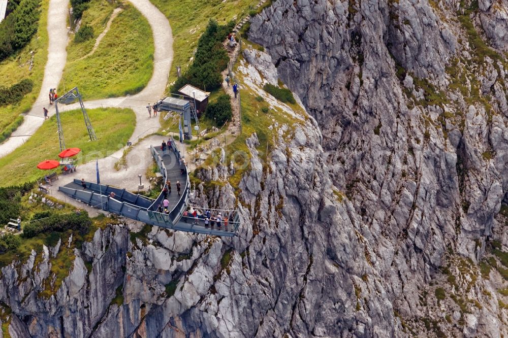 Aerial photograph Grainau - AlpspiX viewing platform in Grainau in the state Bavaria, Germany