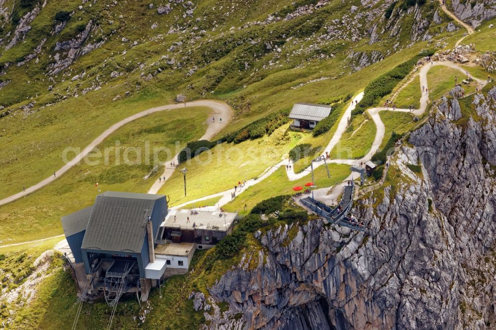 Grainau from above - AlpspiX viewing platform in Grainau in the state Bavaria, Germany