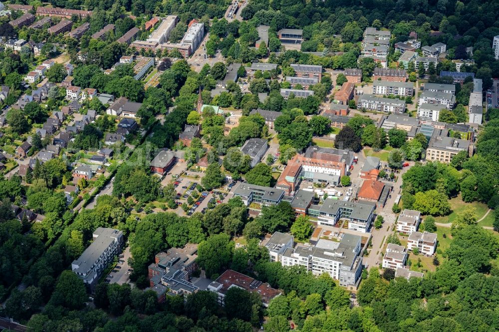 Aerial photograph Hamburg - Alsterdorf Stadtteil in Hamburg, Deutschland