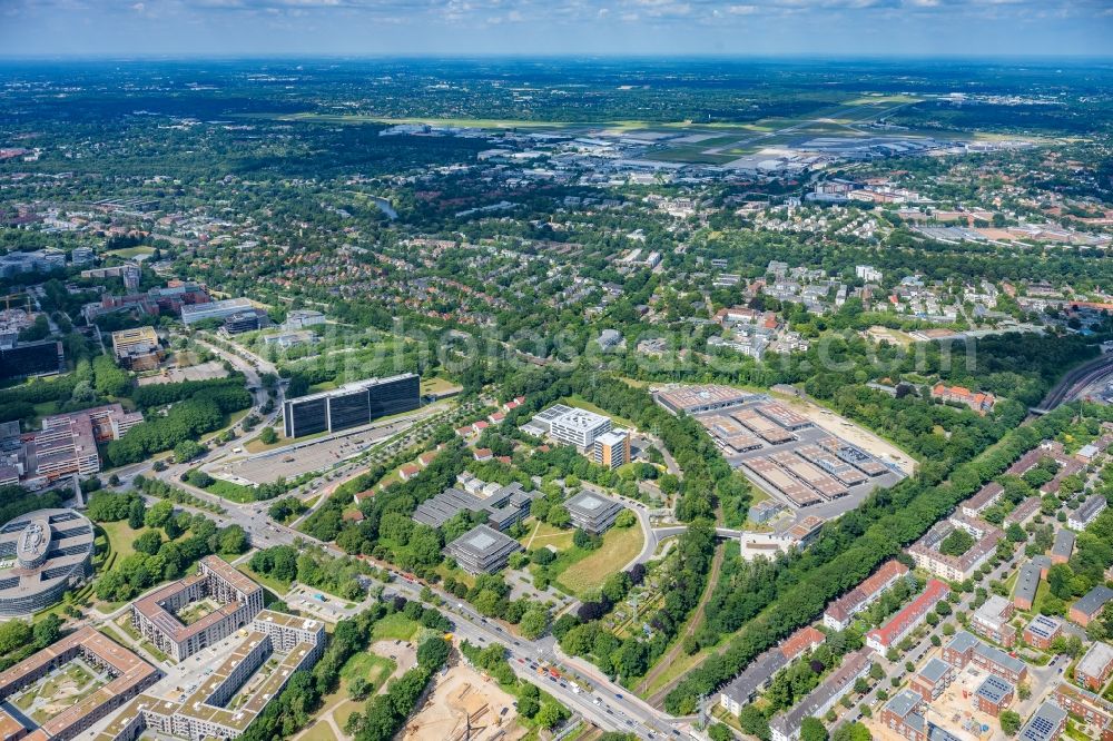 Hamburg from above - Alsterdorf Stadtteil in Hamburg, Deutschland