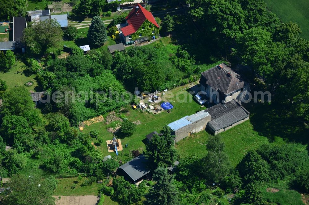 Werneuchen from the bird's eye view: Old Building - Residential House at Berliner Allee on the outskirts of Werneuchen in Brandenburg