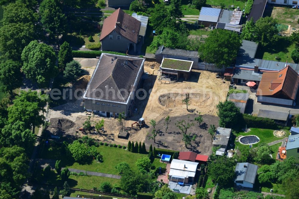 Aerial image Werneuchen - Old Building - Residential House at Berliner Allee on the outskirts of Werneuchen in Brandenburg