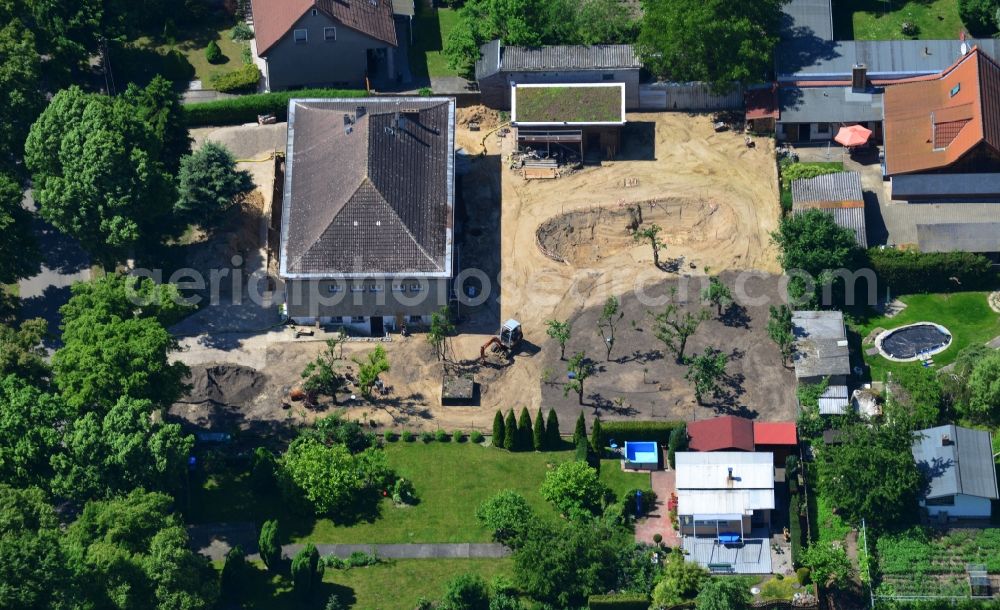 Aerial photograph Werneuchen - Old Building - Residential House at Berliner Allee on the outskirts of Werneuchen in Brandenburg