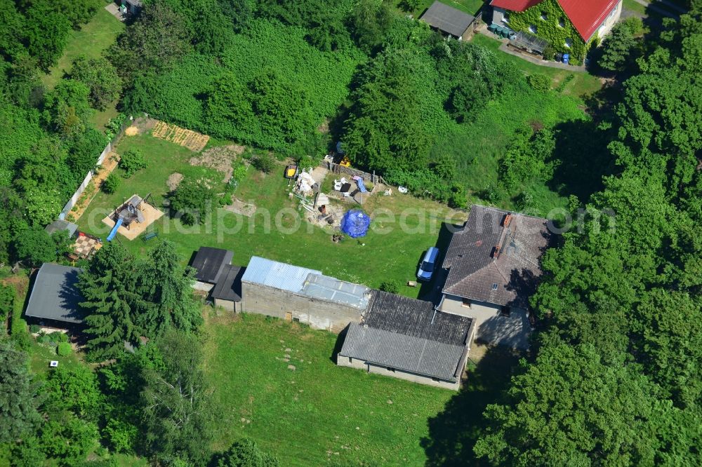 Aerial photograph Werneuchen - Old Building - Residential House at Berliner Allee on the outskirts of Werneuchen in Brandenburg