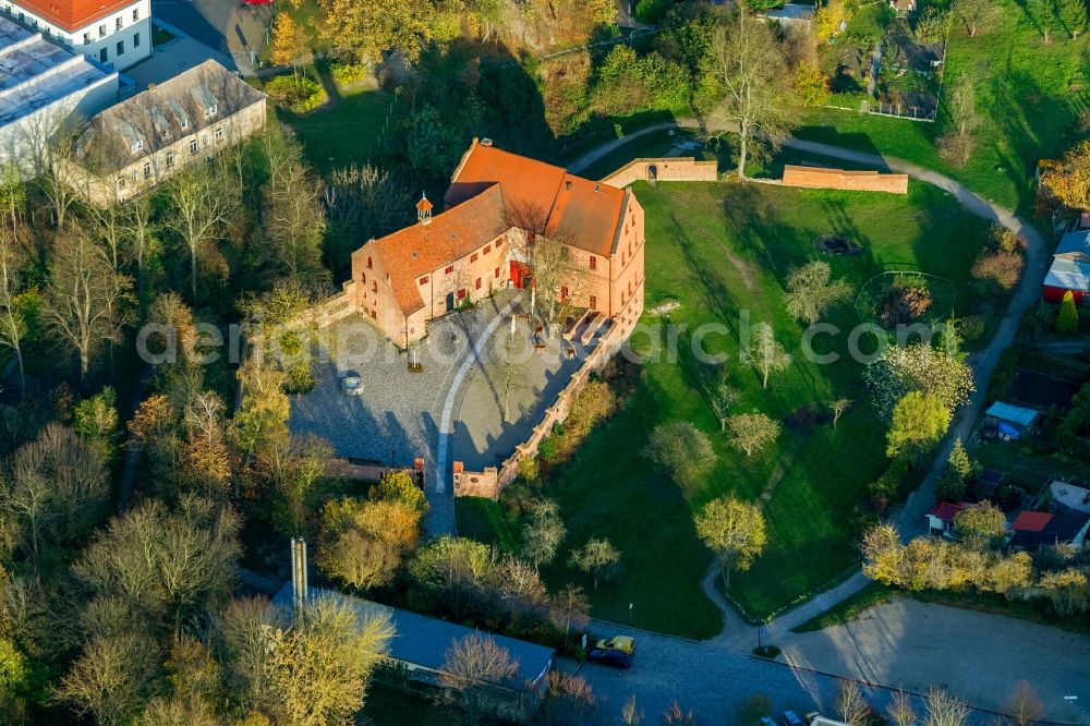 Aerial photograph Penzlin - View of the old castle in Penzlin in the state Mecklenburg-West Pomerania