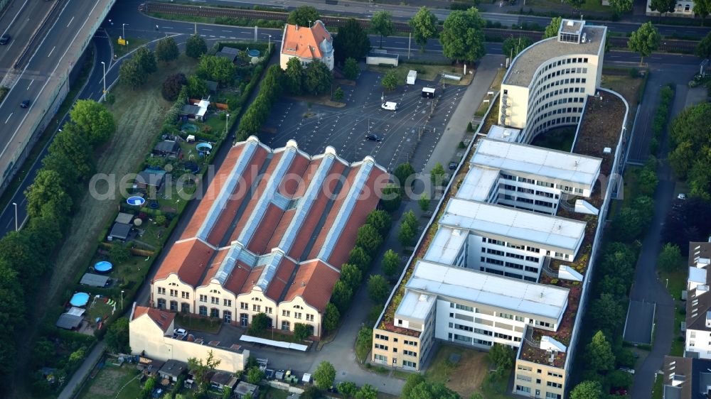 Aerial photograph Bonn - Old carriage hall, former tram depot, in Bonn in the state North Rhine-Westphalia, Germany