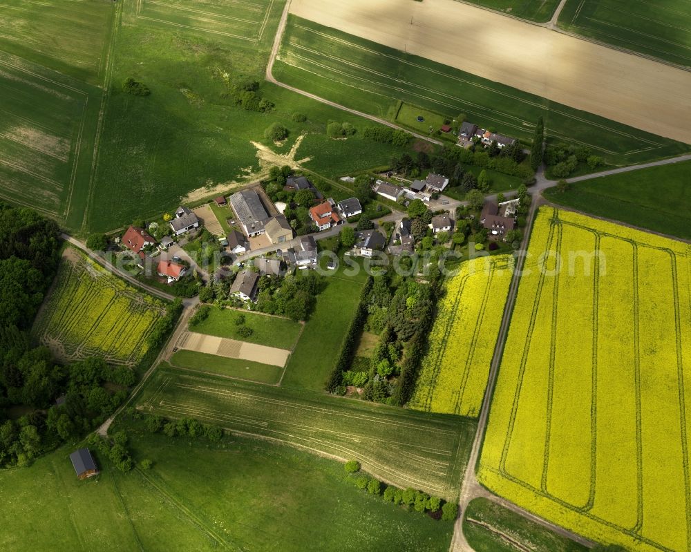 Grafschaft from above - The village of Esche in Grafschaft in the state of Rheinland-Pfalz