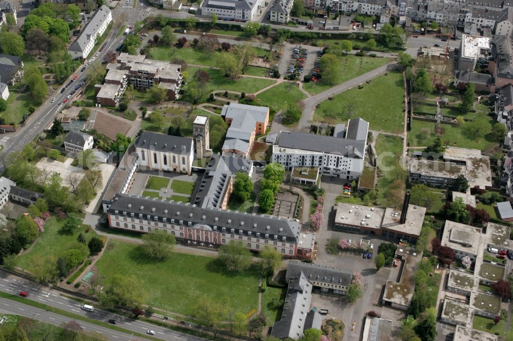 Trier from the bird's eye view: Grounds of the nursing home monastery of St. Irminen in Trier in Rhineland-Palatinate