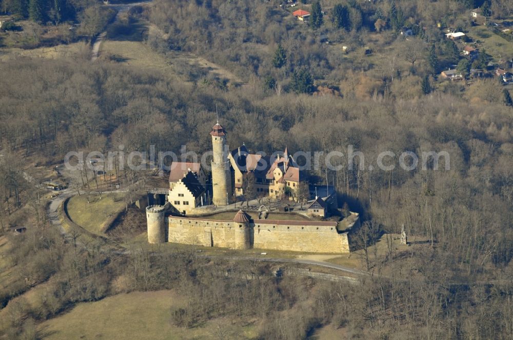 Aerial image Bamberg - View of the castle Altenburg in Bamberg in the state Bavaria