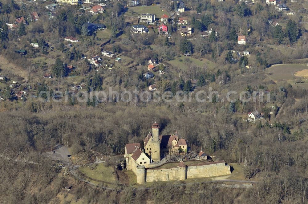 Aerial photograph Bamberg - View of the castle Altenburg in Bamberg in the state Bavaria