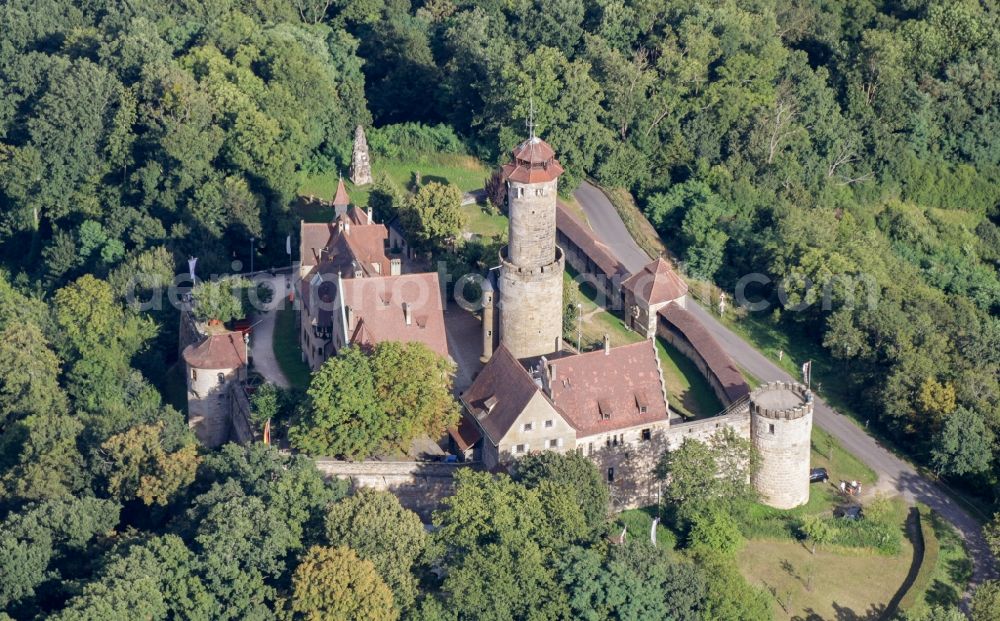Aerial image Bamberg - View of the castle Altenburg in Bamberg in the state Bavaria