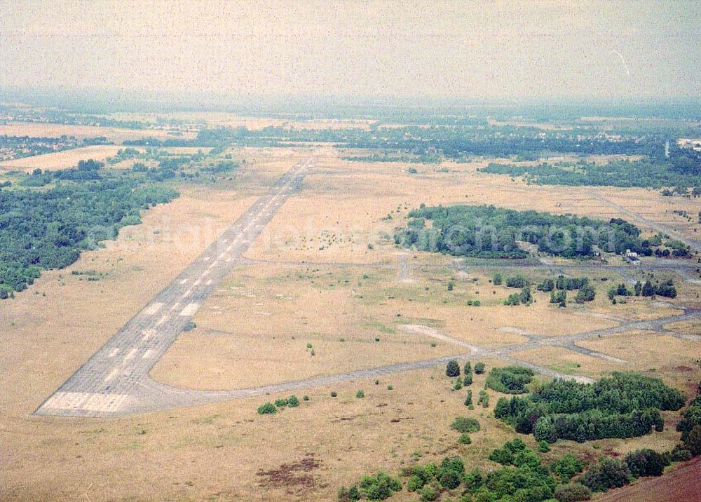 Oranienburg / Brandenburg from the bird's eye view: alter Flugplatz Oranienburg / BRB.